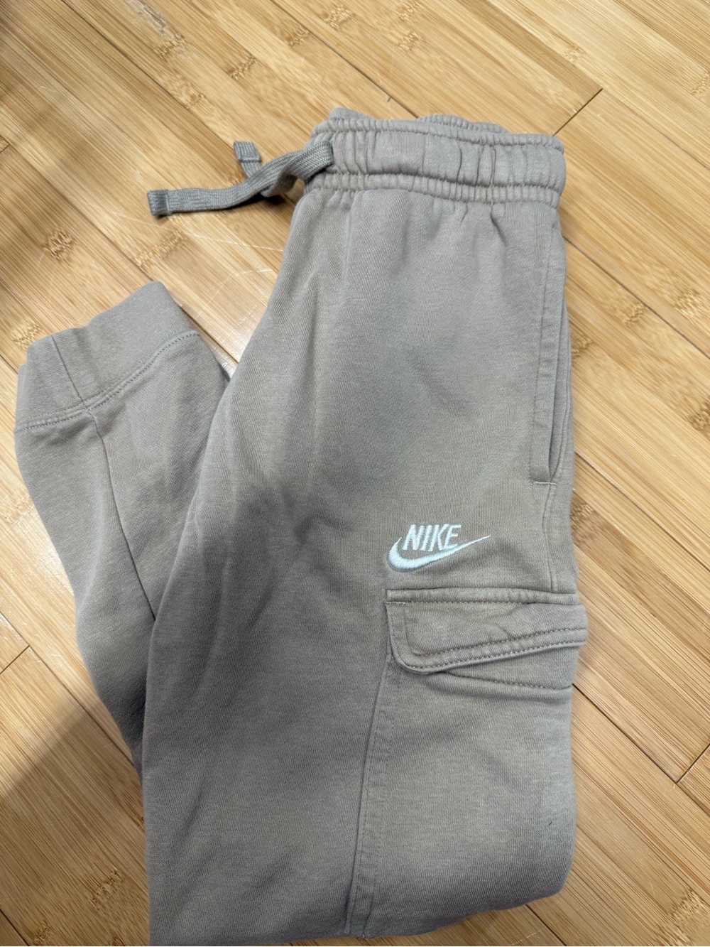 Nike Kids' tan Cargo Jogger Bottoms